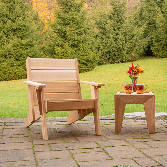 Modern Outdoor Cedar Chair